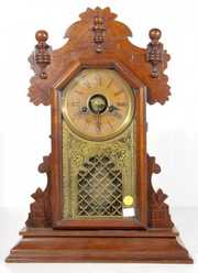 Walnut Ingraham Mantle Clock