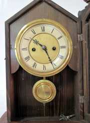 German Pine Shelf Clock
