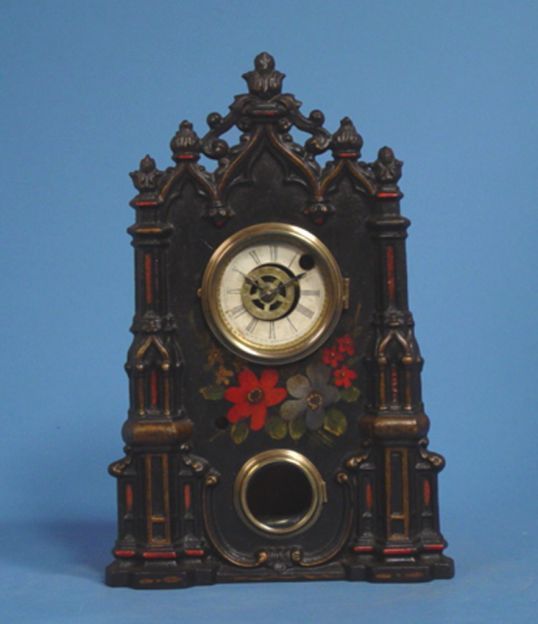 American Iron Front Shelf Clock