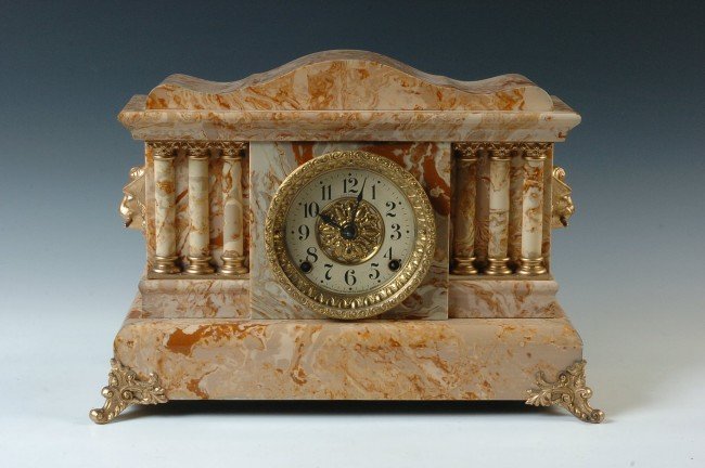 A SETH THOMAS UNLISTED NO. 2 MANTEL CLOCK WITH ADAMANTI