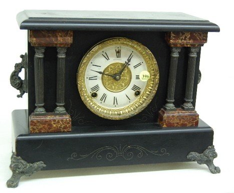 Sessions Marbleized “Marion” Mantle Clock