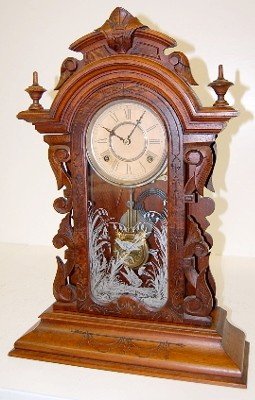 Gilbert Walnut “Medea” Mantle Clock