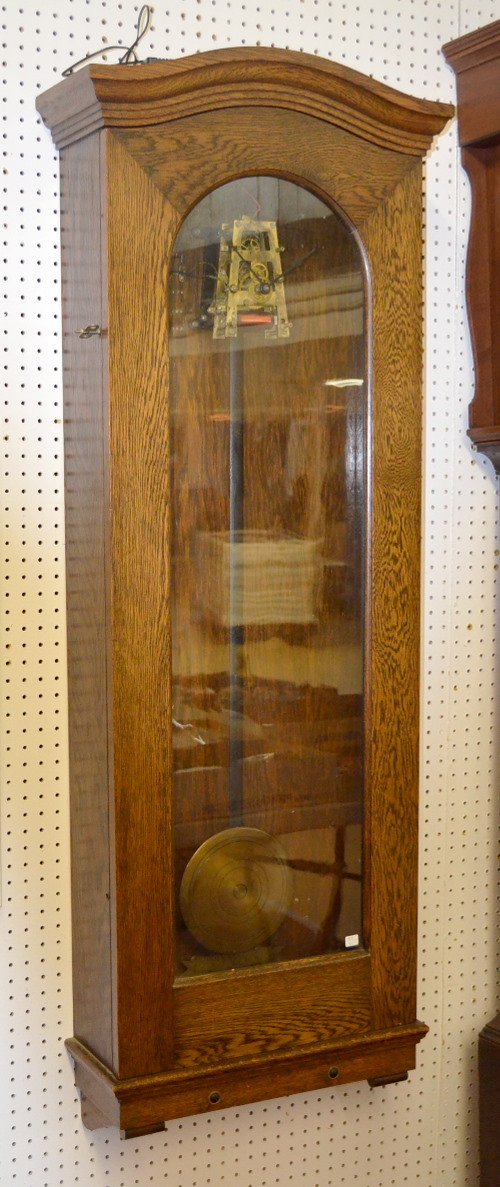 Antique Standard Electric Time Oak Wall Clock