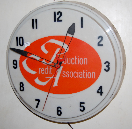 Electric “Precision Credit Association” Advertising Clock