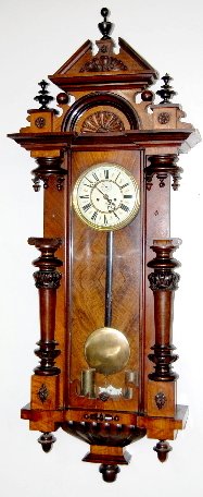 Gustav Becker 2 Weight Vienna Regulator Clock