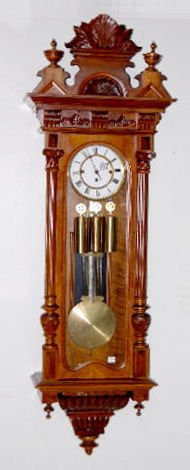 Ornate 3 Weight Vienna Regulator Clock