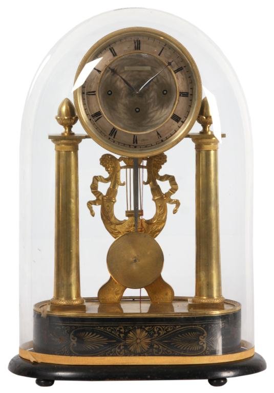 Dore Bronze Portico Clock & Dome
