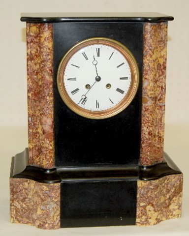 Japy Freres French Slate & Marble Clock
