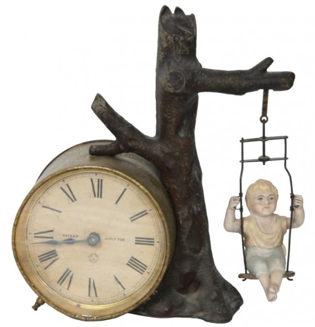 Ansonia Swing No. 2 Bobbing Doll Clock