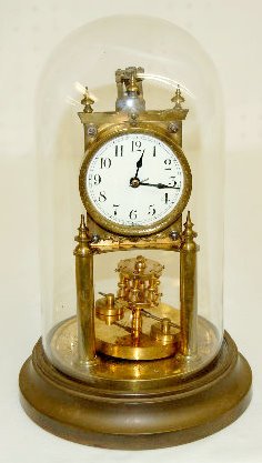 Gustav Becker Disk Pendulum Dome Clock