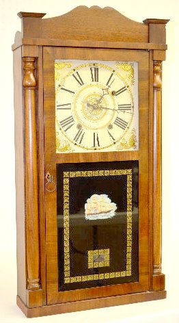 Daniel Pratt, Jr. Ogee Clock w/Wooden Movement