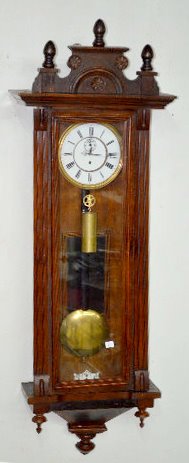 1 Weight Vienna Regulator Clock w/Seconds Bit