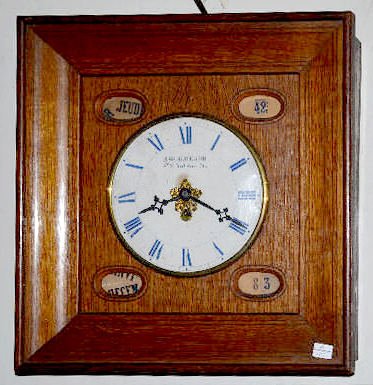 French 5 Dial Calendar Gallery Clock