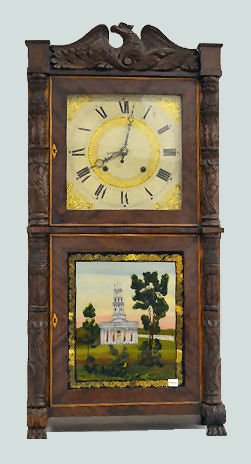 Henry Terry Wood Works American Shelf Clock