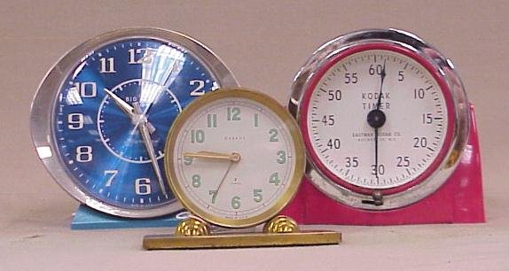 Grouping of 3 Alarm Clocks