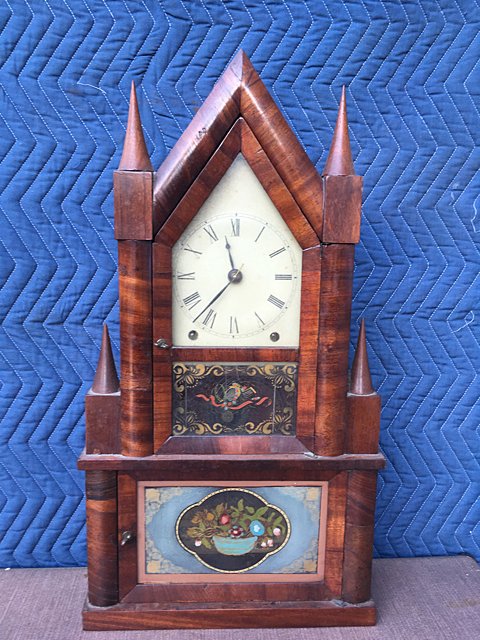 Pond and Barnes Double Steeple Fusee Shelf Clock