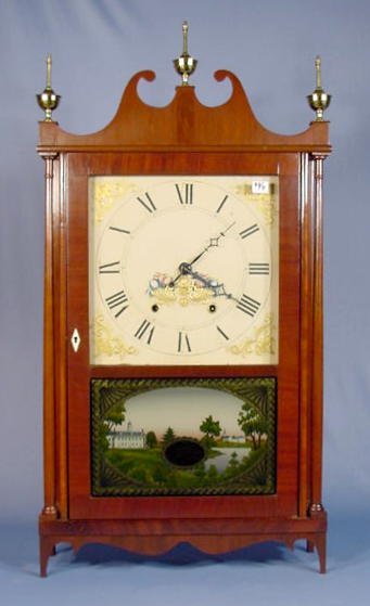 Eli Terry Patent Pillar & Scroll Clock