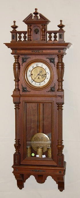 F.R. Kainz “In Wien” 3 Wt. Walnut Clock