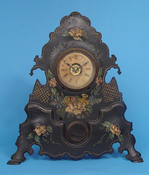 Ansonia Brass & Battery Iron Front Clock