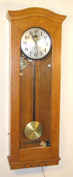 Oak Standard Electric Time Clock
