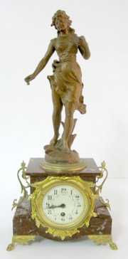 Jules Rolez Limited French Statue Clock