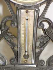 Calendar Clock w/Thermometer & Griffins
