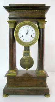 Unmarked French Column Clock