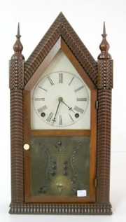 Forestville Ripple Front Steeple Clock