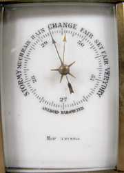 French Combin. Barometer/Compass Carriage Clock