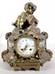 French Figural Clock w/Japy Freres 1853 Movement