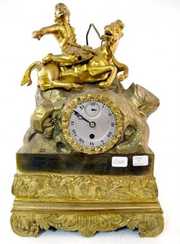 Robert A. Pari French Silk String Statue Clock
