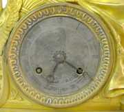 Guyerdet Aine French Dore Clock w/Silk String