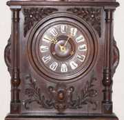 Carved Black Forest Wall Clock