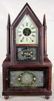 Birge & Fuller 8 Day Double Steeple Clock
