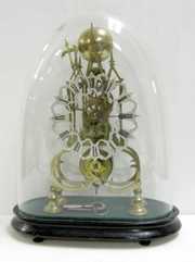English Single Fusee Skeleton Clock