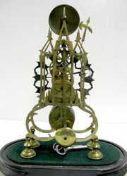 English Single Fusee Skeleton Clock