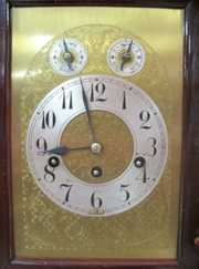 Mahogany Junghans Chime Clock w/5 Rods
