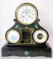 French Multi Function Barometer/Therm. Clock