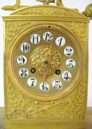 Vincenti & Cie French Dore Silk String Clock