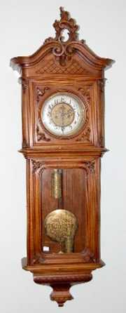 2 Wt French Baroque Engraved Vienna Wall Clock