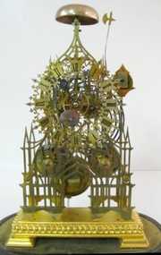 Double Fusee Skeleton Clock