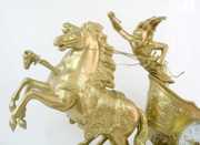 A.D. Mougin French Chariot Figural Clock