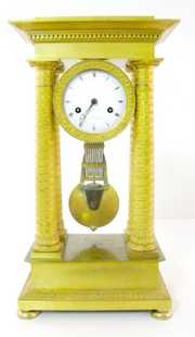 French Pinwheel Column Clock