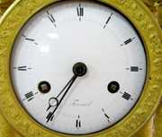 French Pinwheel Column Clock