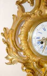 Japy Freres & Cie Bronze Cartel Clock