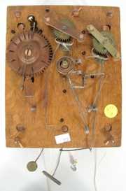 Antique Wooden Clock Movement