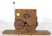 Thin Antique Wood Clock Movement