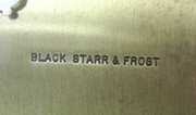 Chelsea Black Star & Frost Bronze Desk Clock