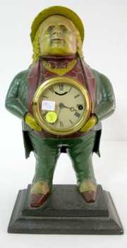 Kennedy Cast Iron Franklin Figural Clock