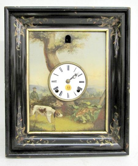 Mechanical Hunting Picture Frame Clock